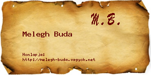 Melegh Buda névjegykártya